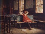 Edward lamson Henry Kept in oil painting